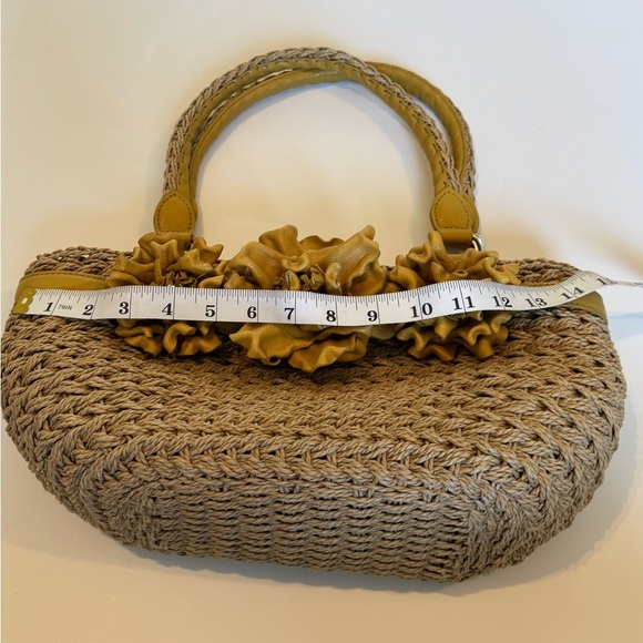 Brighton Tan Shoulder Bag with Yellow Floral Details - Picture 12 of 13